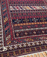 5' x 6' Hand-woven Persian Bakhtiari Rug.