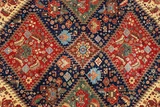 8' x 10' Hand-Knotted Pakistani Tribal Wool Rug
