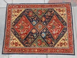 8' x 10' Hand-Knotted Pakistani Tribal Wool Rug