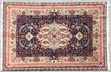 6' x 9' Hand-Knotted Indian Floral Wool Rug