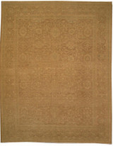 Transitional Light color Sultanabad design rug 9'1 X 11'8 