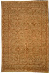 Transitional light green background transitional design carpet  5'11 X 8'9 