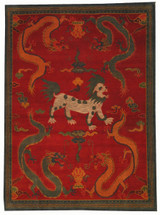 Traditional Dragon design rug 6' x 8'3 