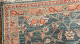 Blue green Traditional design runner 2'9 x 8'3