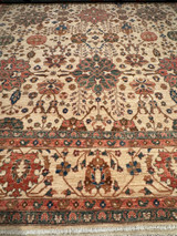 Mahal design light color background Rug 7'11 x 10'8
