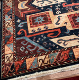 Kazak design Afghan Rug 8'2 x 9'7