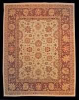 Traditional Sultanabad design Afghan Rug 7'7 x 10'2 