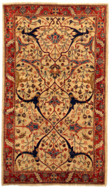 Traditional Antique Bijar design Afghan rug 3' x 5'2 
