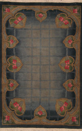  Modernistic design rug 3'9 x 5'9 