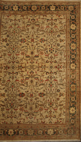 Traditional Beige background Sultanabad design Carpet 9'11 x 13'10 
