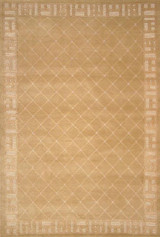 Modern Hand Woven weat color contemporary style Nepalese rug   4' x 6' 