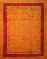 Tribal Rugs Dark Yellow background simple design carpet 5' X 6'4 