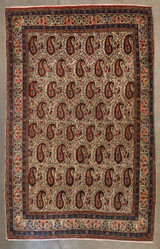 Iran 4'7" X 7'1" Traditional Lavar Kerman made in Iran 