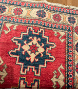 Afghan Kazak runner handwoven (2’7 x 10’6)