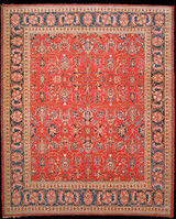 Traditional overall design woven rug 8'2" x 9' 10" 