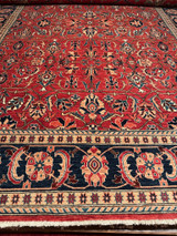 overall design woven rug 8'2" x 9' 10"