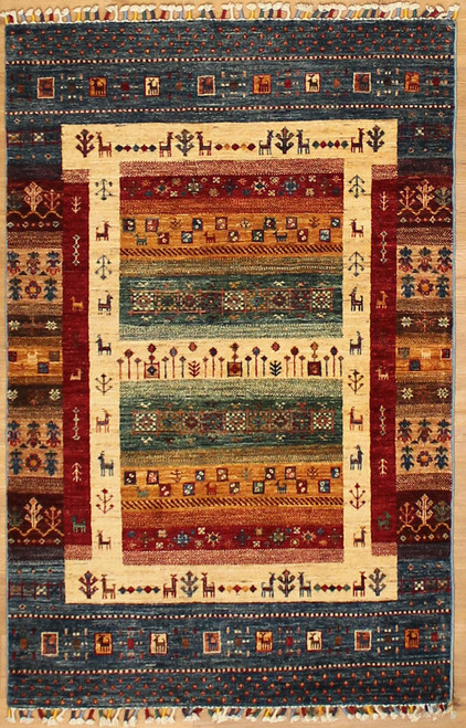 Tribal Rugs Gabbeh style rug 3'6 x 5'4 