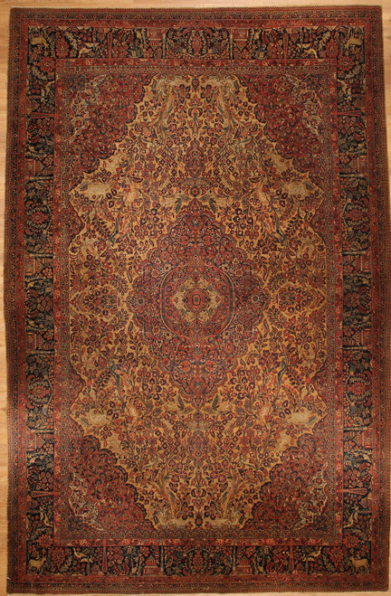 Antique Rugs Antique Persian Kashan 8'10 x 13'3 