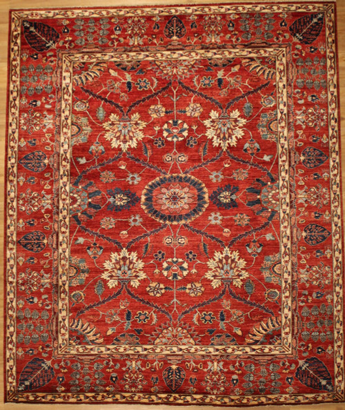 Traditional Red Overall design 8'2 x 9'9 rug 