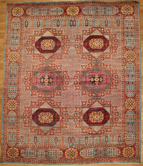 Traditional Repeated medallion 8'1 X 9'9 rug 