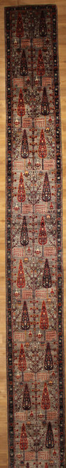 Runner Rugs Tree design long 2'5 X 21'10 runner 