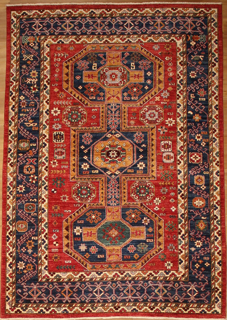Tribal Rugs Caucasian design 6'2 x 9' carpet 