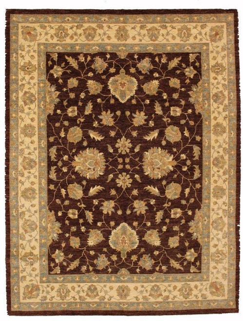 Traditional Brown background  8x10.7 carpet 