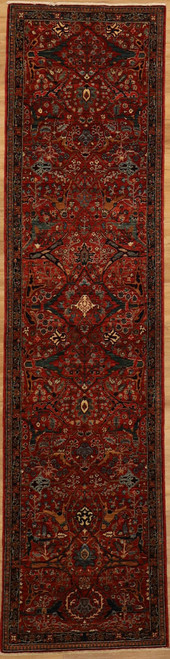 Traditional High Quality hand woven runner 2'7 X 10' 
