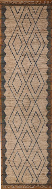 Runner Rugs Moroccan Design Runner rug 3'3 X12'10 