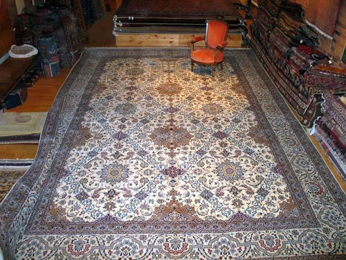 Traditional Large size Hand Knotted  Naien Syle Rug 13' X 21' 