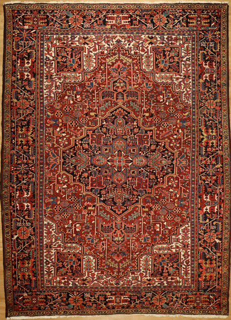 Ventage Hand Knotted Heriz style rug 8'8 x 12'