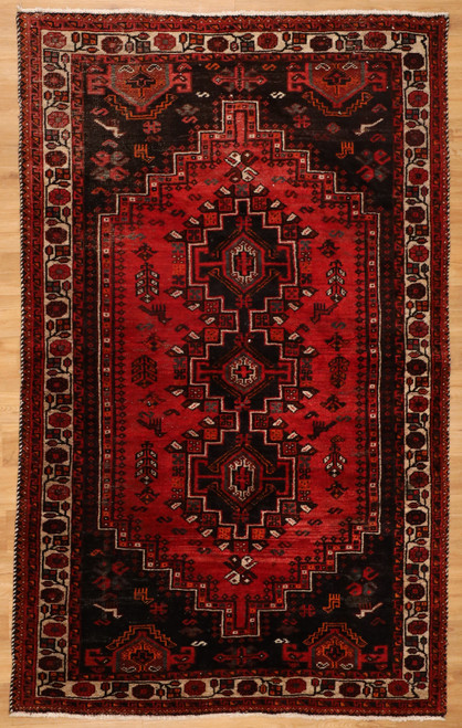 Ventage Hand Knotted Hammadan style rug 5'1 x 8'4