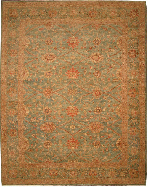 Traditional Afghan Sultanabad design carpet 9'3 X 11'9 