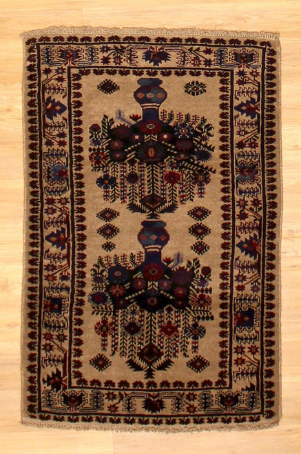 Tribal Rugs Afghan Baluch rug 3' x 4'8 