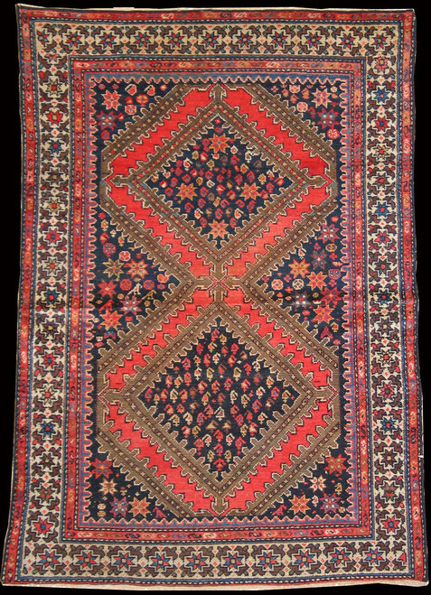 Antique Rugs Antique Persian Afshar 4' x 5'10 