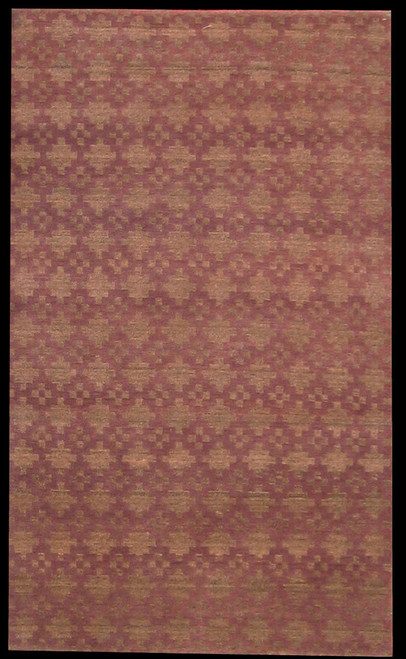 Modern Purple color small contemporary style carpet 2'11" X 4'11" 
