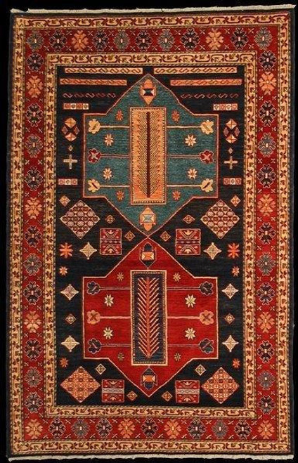 Tribal Rugs Geometric Caucasian design rug 4'11 X 7'7 