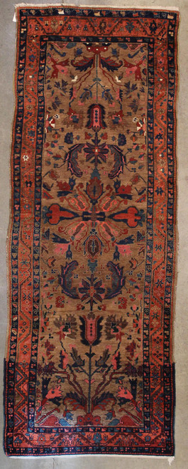 Iran 3'8" X 10 Kurdish rug made in Iran 