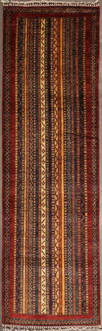 Transitional 2'10" X 9'8" Multi colors Runner 