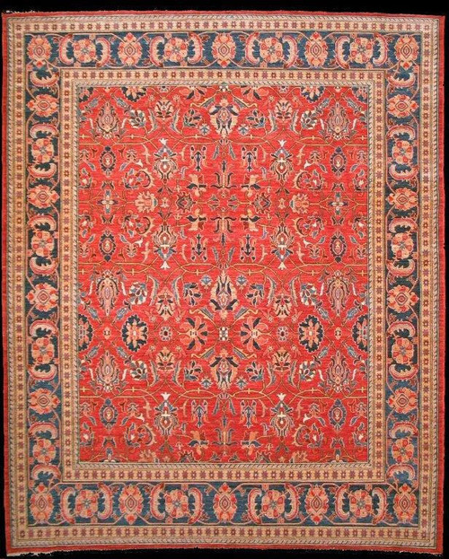 Traditional overall design woven rug 8'2" x 9' 10" 
