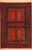 Tribal Rugs Afghan Turkmen design rug 3'11 x 5'10 