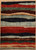 Modern contemporary design colorful carpet 4'3 x 5'10 