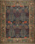 Transitional Light blue and olive green border Transitional design carpet 8'2x9'10 