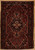 Ventage Hand Knotted Malayer style rug 3'4 x 4'11