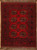 Vintage Afghan Turkmen Carpet 4'1x5'5