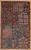 Blue Backgound Hand-Knotted small rug 3'1"x5'2".