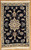 Traditional Dark Navy blue background Persian Nain (9133) 2' x 3' 