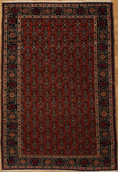 old Turkish carpet 3'10 X 5'8