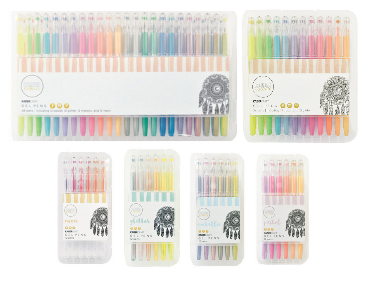 Kaiser colour metallic gel pens Clearance