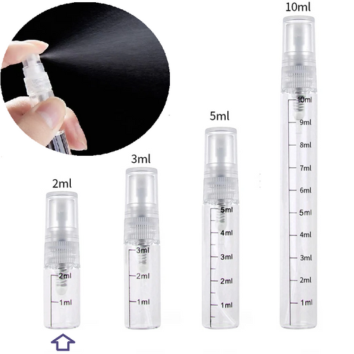 Glass Mister Spray Bottle 2mls│5 pack